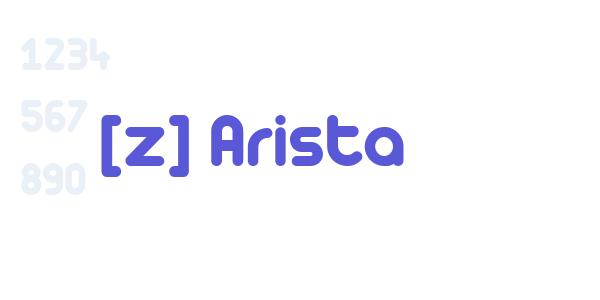 [z] Arista font free